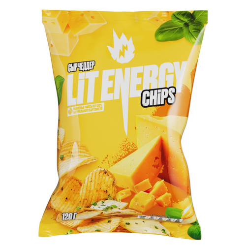 Чипсы "LIT ENERGY" Сыр Чеддер 120г.