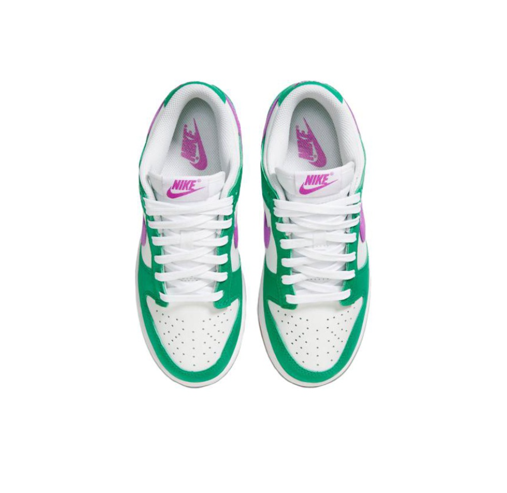 Женские кроссовки Nike Dunk Low 'White Stadium Green Fuchsia' FD9922-151