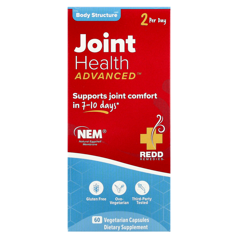 Redd Remedies, Здоровье суставов, улучшенная формула, 60 вегетарианских капсул