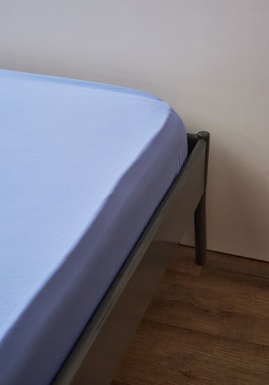 Простыня из премиального сатина сиреневого цвета из коллекции essential, 180х270 см