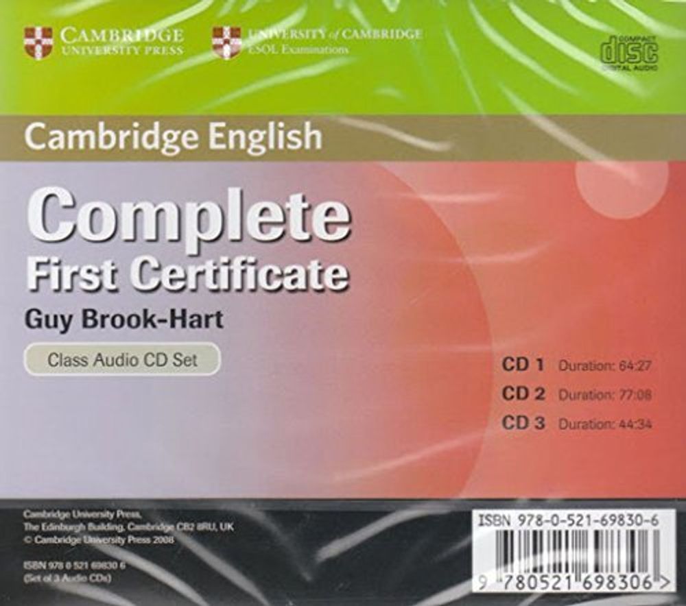 Complete First Certificate Class Audio CD Set