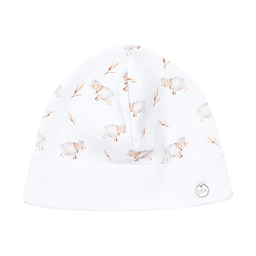 Шапочка из хлопка "Овечки"