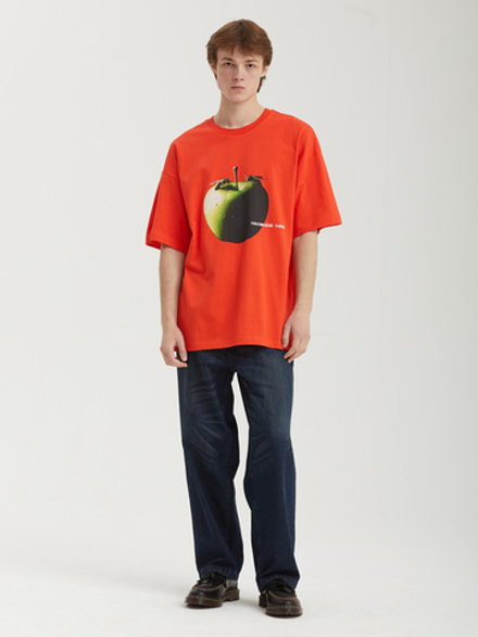Мужская Футболка Oversize Apple Print