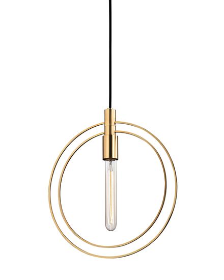 Золотой подвесной светильник “Бекки”