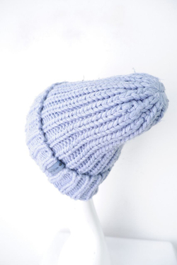 Шапка крупной вязки