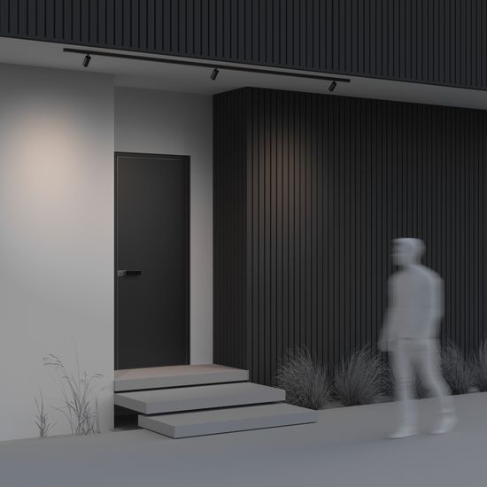 Уличный трековый светильник Outdoor O-TR02-1-S-8WB3K