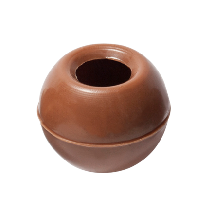Шоколадные декор Callebaut "Шоколадные оболочки" из молочного шоколада (Лист 63 шт (Упаковка 504 шт)