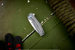 Складной нож Kizer Gemini сталь N690 StoneWash рукоять Микарта