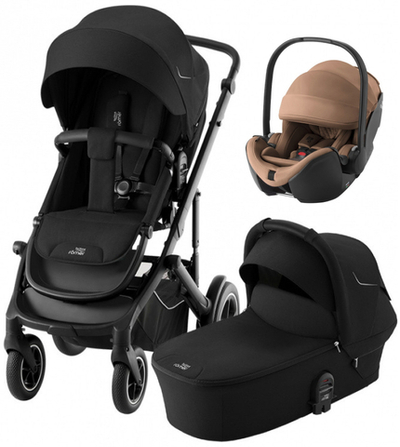 Коляска 3 в 1 Britax Roemer Smile 5Z и автокресло Baby-Safe PRO LUX Warm Caramel Space Black
