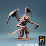 Абишай Демон Людоящер Драконорождённый Dragonborn Lizardmen Seraphon Серафон Воин Паладин Варвар Файтер Рыцарь миниатюра для dnd, днд, pathfinder, фентези, Настольная игра, НРИ, Варгейм, РПГ