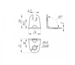 УГОЛОК СТЯЖКИ МЕТАЛЛИСТ 2-16Д ЦИНК