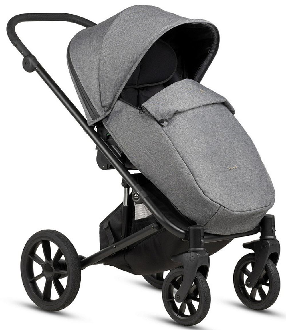 Детская коляска Noordi Aqua V2 4 в 1 с автокреслом Terra Edusky Black и базой 1482633 Dark Grey