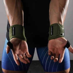 Бинты кистевые - страпы для запястья LUXIAOJUN W80 Wrist Wraps (Темно-Зеленые)