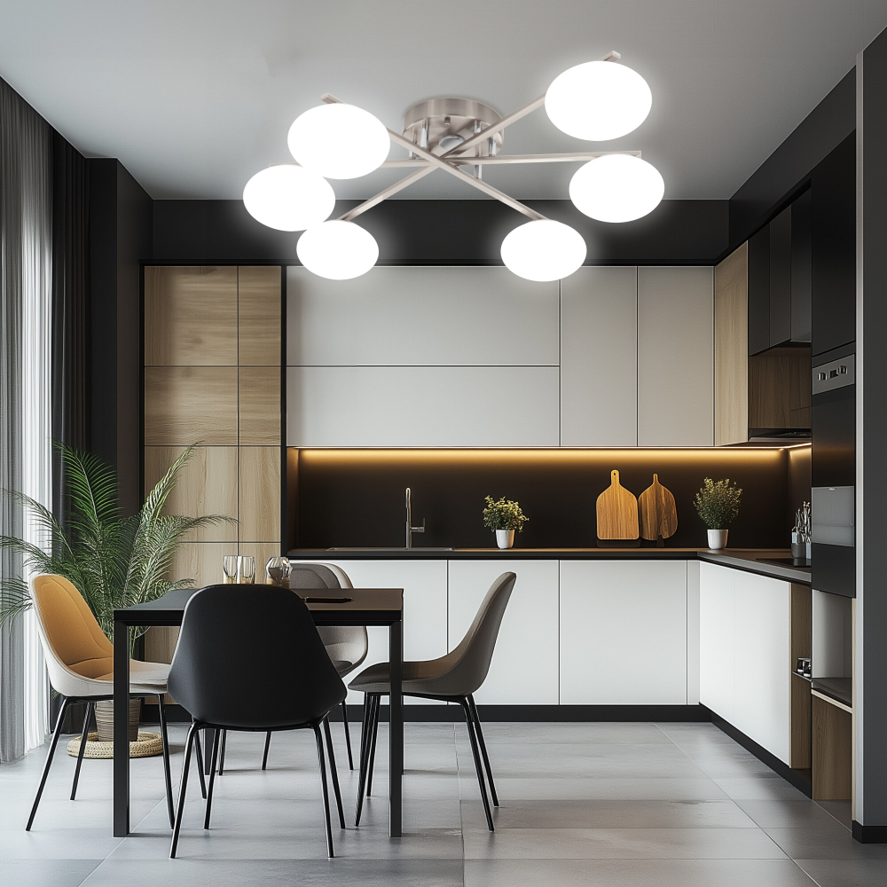 Citilux ATMAN SMART CL226A161 RGB LED Умная люстра Матовый Хром