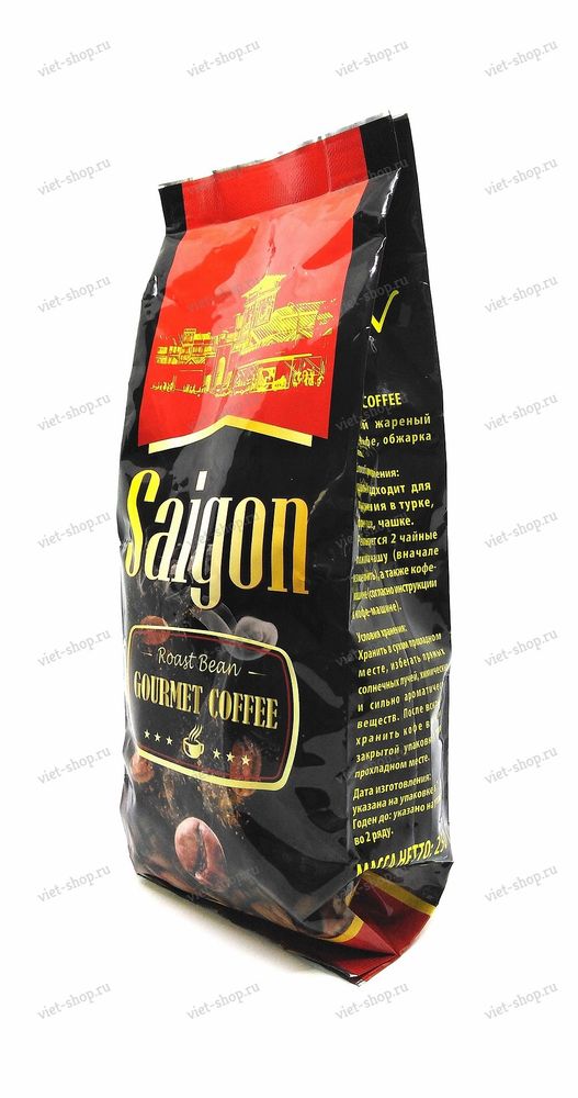 Вьетнамский кофе в зернах SAIGON GOURMET COFFEE, Tin Nghia, 250 г.