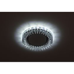 DK LD20 SL/WH Светильник ЭРА декор cо светодиодной подсветкой Gx53, прозрачный | Встраиваемые LED светильники