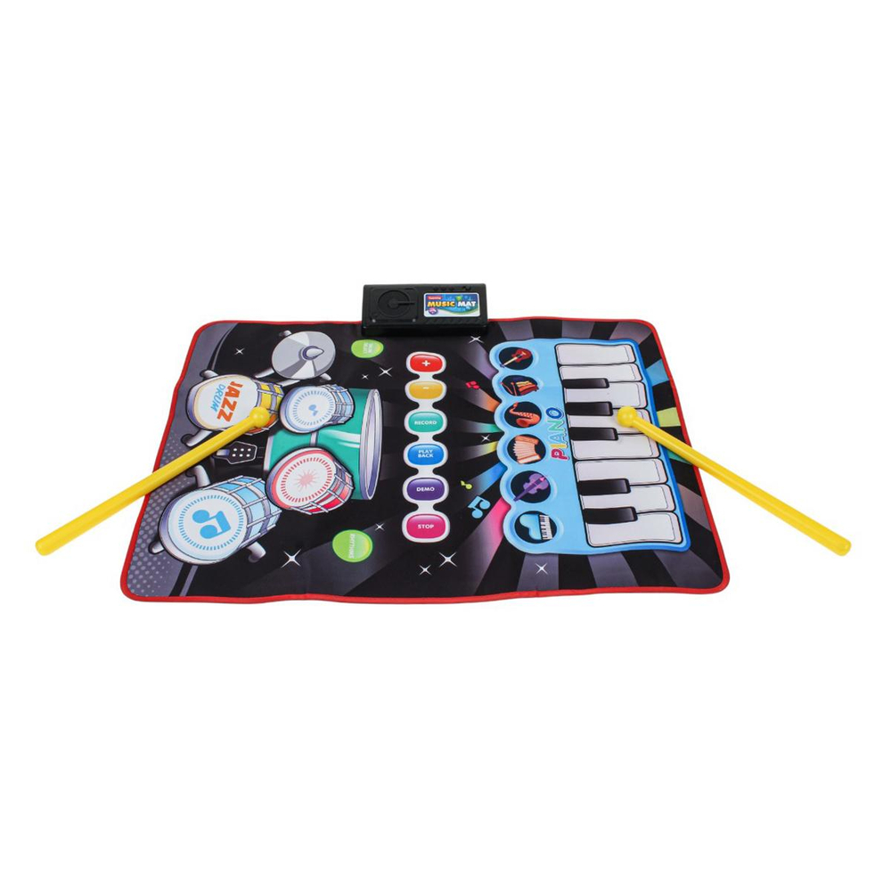 Коврик музыкальный, пианино, барабан, коробка 757-82