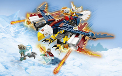 LEGO Chima: Огненный истребитель Орлицы Эрис 70142 — Eris' Fire Eagle Flyer — Лего Чима