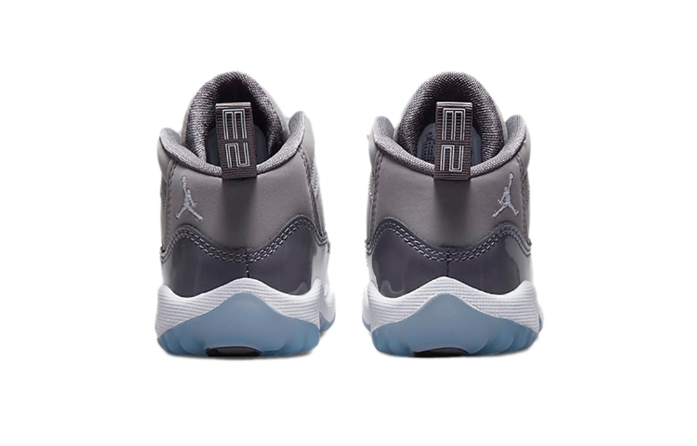 Baby Jordan Air Jordan 11 Retro Cool Grey Retro Mid-help toddler shoes Gray