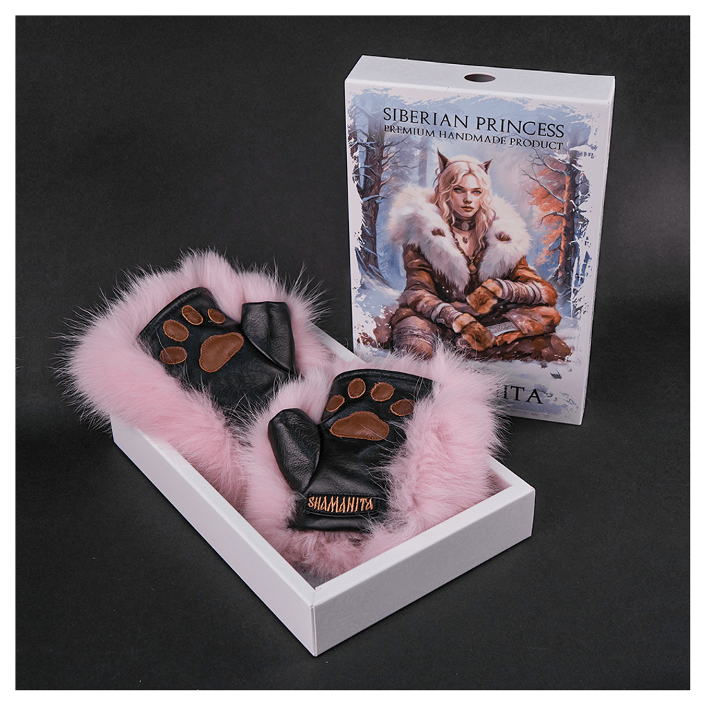 Митенки из меха «Полярная лисичка»