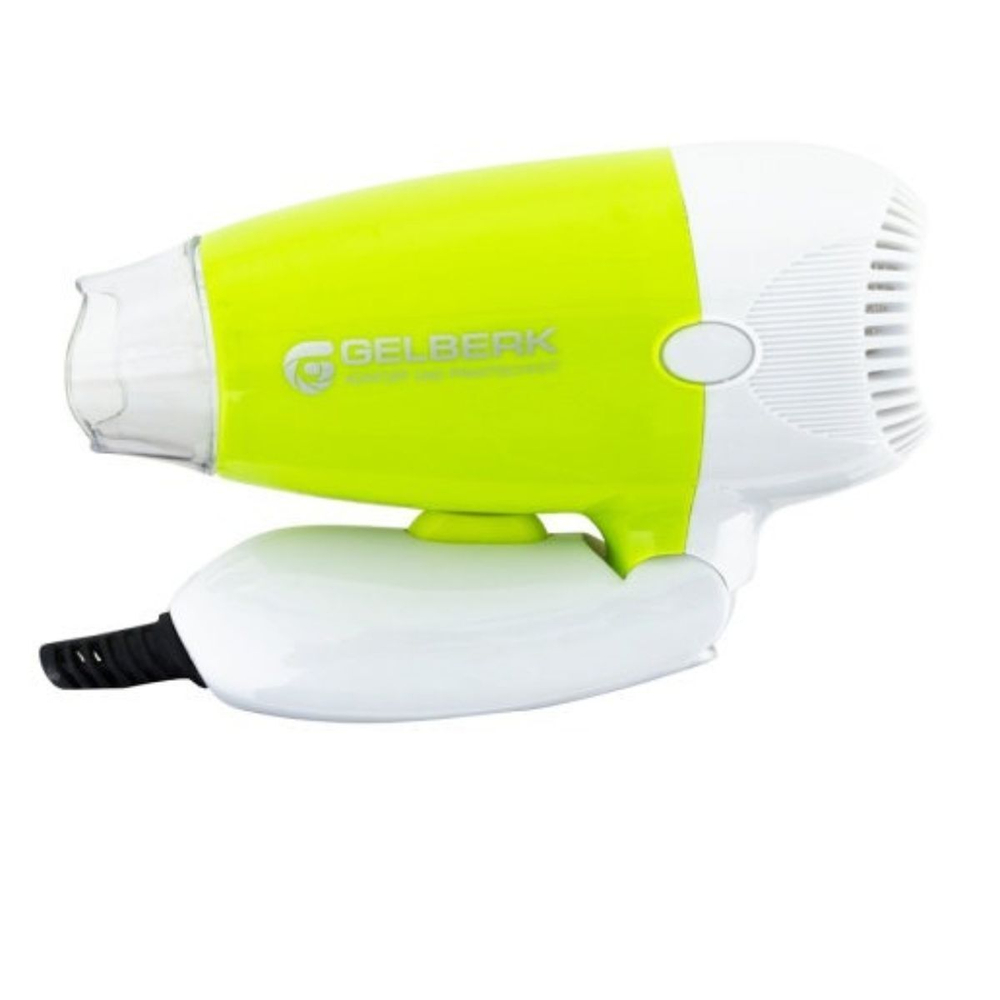 Фен дорож, Gelberk, GL-627, 900 Вт, зелено-белый