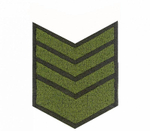 Нашивка за выслугу 8 лет оливковая (на липучке)