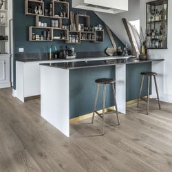 Паркетная доска Kahrs Дуб Серый Матовый Лак (OAK NOUVEAU GRAY)