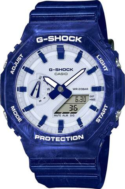 Мужские наручные часы Casio G-Shock GA-2100BWP-2A лимитированные