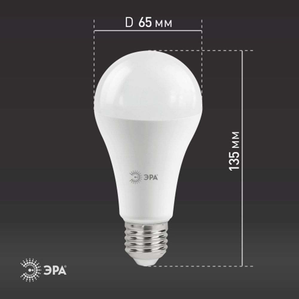 Лампочка светодиодная ЭРА STD LED A65-21W-860-E27 Е27 / Е27 21Вт груша холодный дневной свет