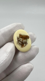 Накладка на пуговицу Лошади