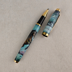 Ручка расписная Паркер "Зимний пейзаж с конем" в футляре