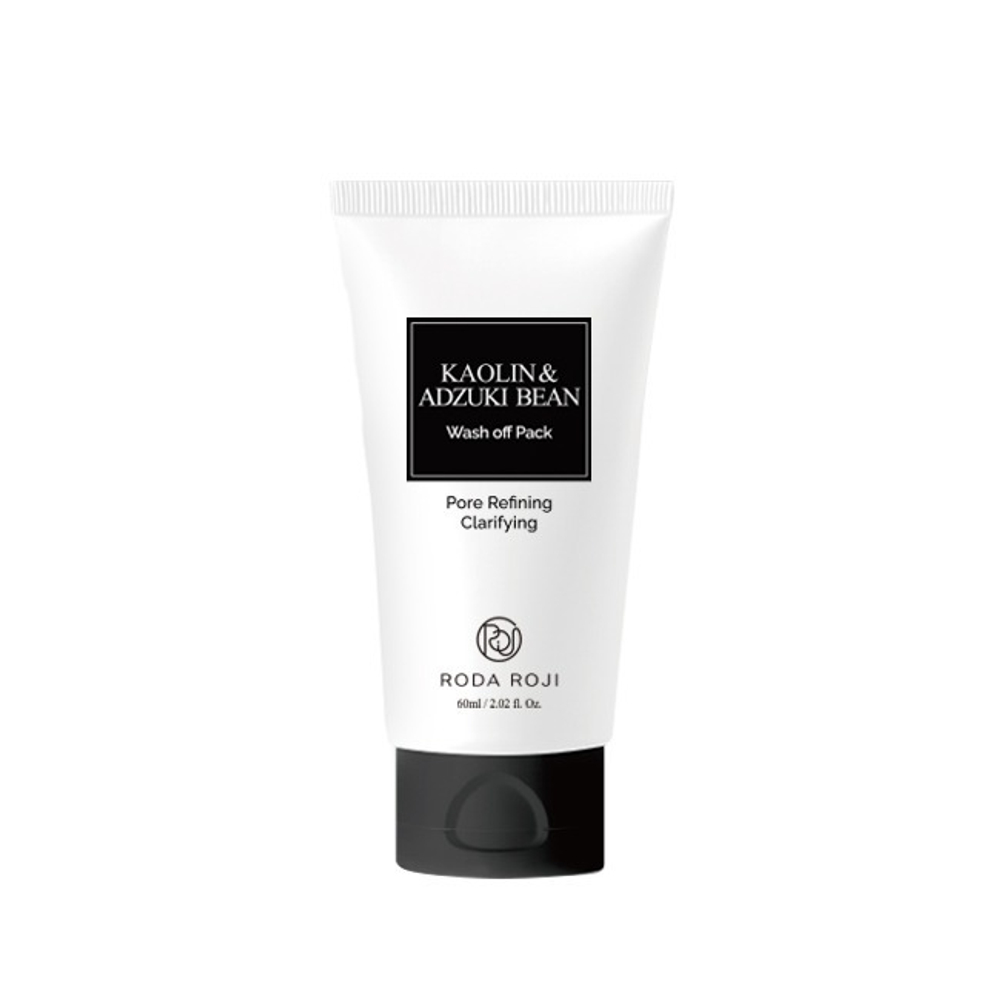 Cмываемая маска для ухода за порами с каолином и бобами Адзуки RODAROJI Kaolin & Adzuki Bean Wash Off Pack(60 мл)