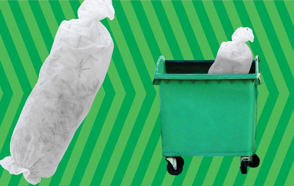 Мешок юбка для утилизации елки 2 в 1 (юбка+мешок для утилизации)