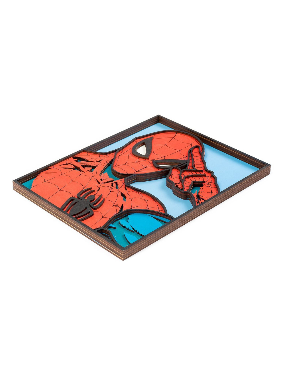 3D картина по номерам Невероятный Человек-паук Marvel, SamCraft, деревянное панно