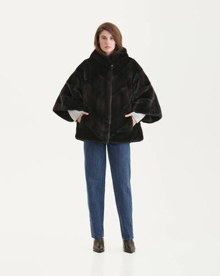 Шуба из меха норки