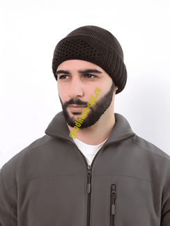 Тактическая вязаная балаклава шапка зимняя Олива