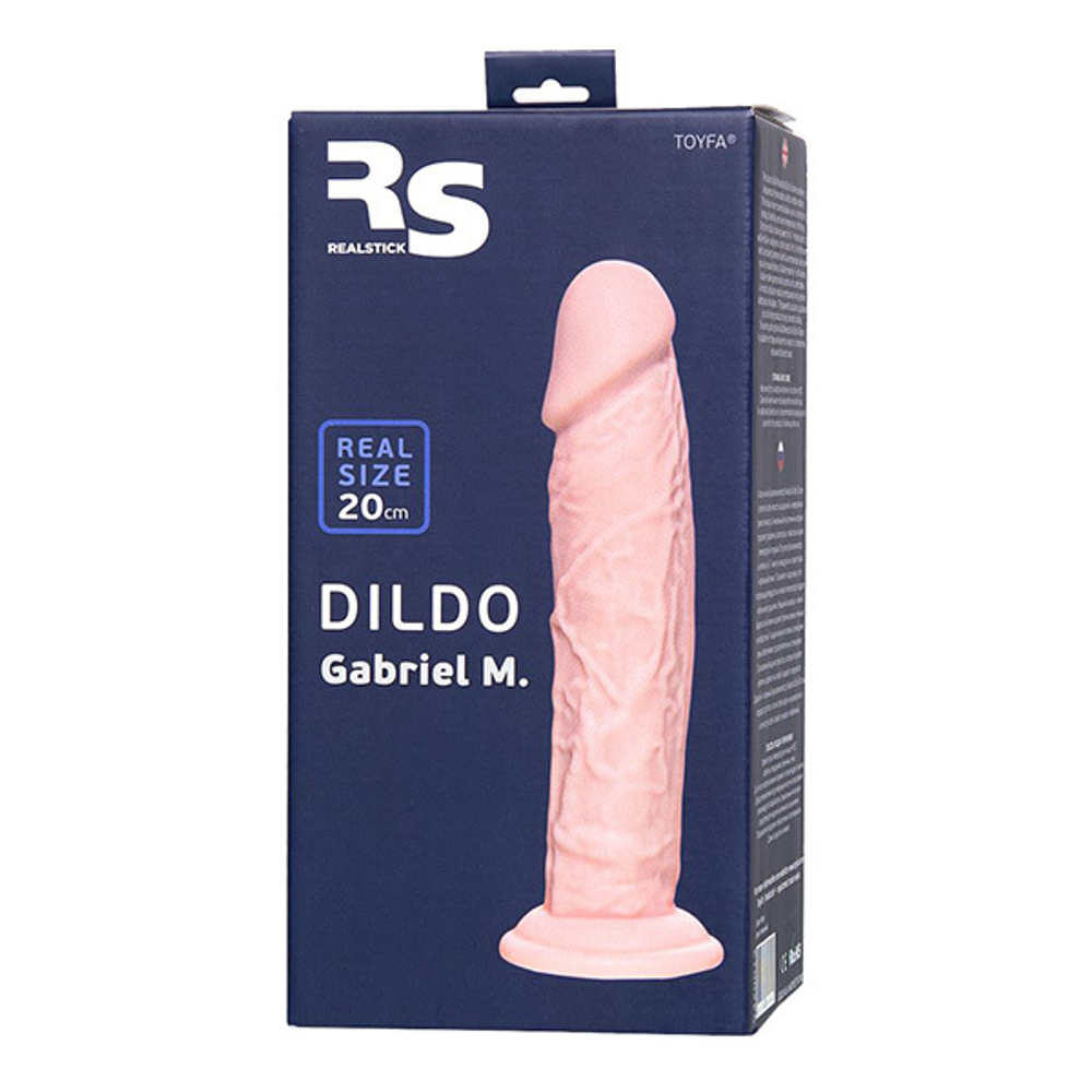 Телесный фаллоимитатор 20см ToyFa RealStick Silicone Gabriel M 9420013