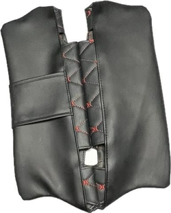 Чехлы на козырьки ВАЗ 2110, 2111, 2112 (красная нить Бабочка)