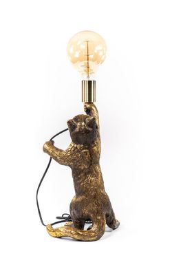 Настольная лампа Кот Эдисон Бронза