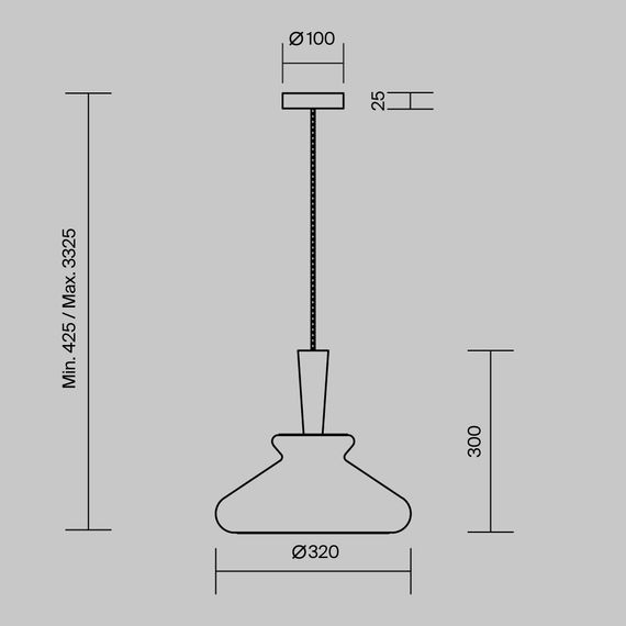 Подвесной светильник Maytoni MOD405PL-01W