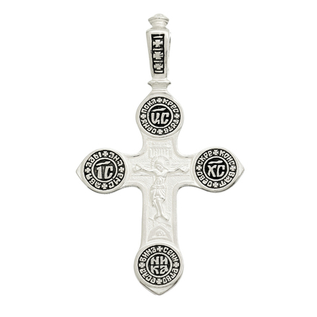 Крест из серебра/Чернение/Николай