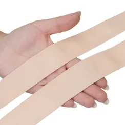 Резинка широкая, бежевая 35 мм, Китай