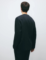 Однобортный костюм без ворота