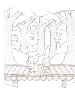 Hello, Forest Friends. Coloring Book