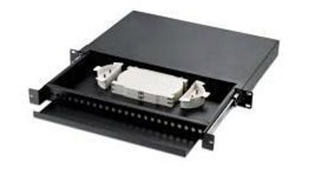 Кросс оптический стоечный  TopLAN КРС-Top-1U-10LC/U-OS2-BK