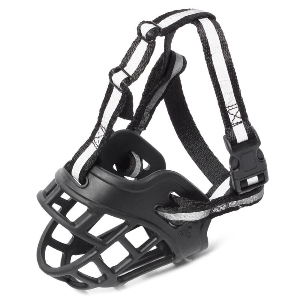 Намордник Triol силиконовый с нейлоновым ремешком №3, 80х50х115 мм