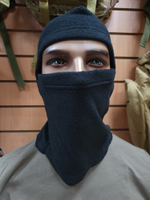 Балаклава черная флисовая