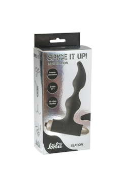 Анальная пробка с вибрацией Spice it up New Edition Elation Black 8018-01lola