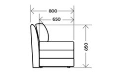 Диван "Людвик" (Antonio java, 1 категория), Комфорт-S