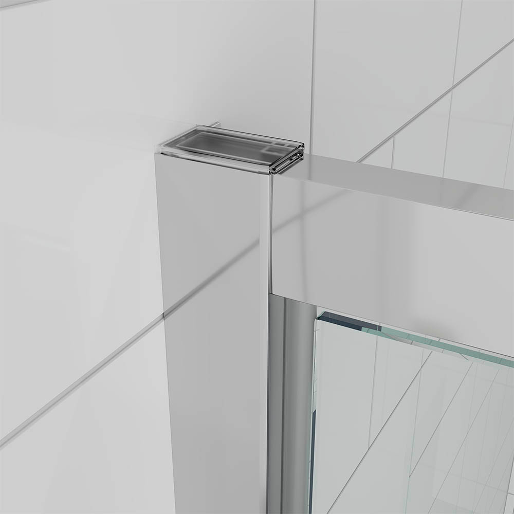 Душевая дверь Veconi Ottimo P30 CH, 800x1900, хром, стекло матовое